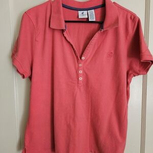 Caribbean Joe Vibrant Coral Polo Shirt